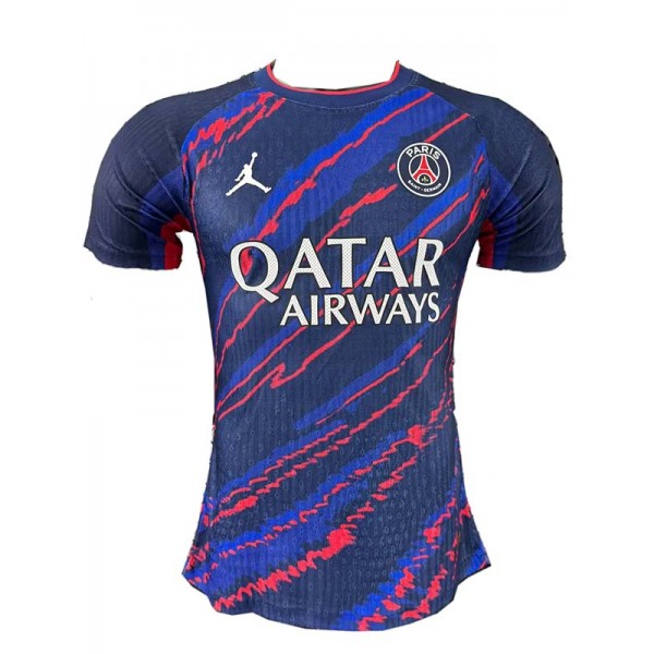 Jordan paris saint-germain maglia speciale blu navy uniforme da allenamento da calcio abbigliamento sportivo da uomo kit da calcio top maglietta sportiva 2025-2026